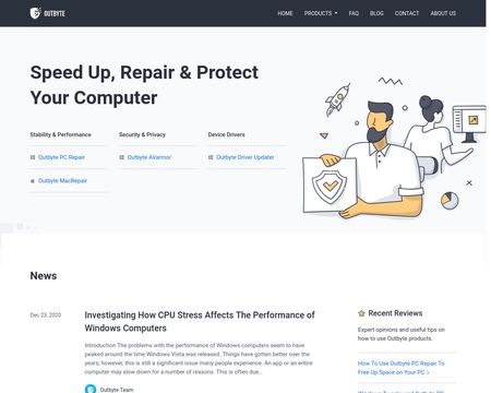 website thubmnail of Outbyte