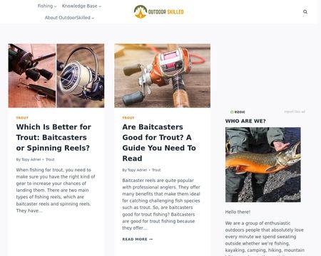 website thubmnail of Outdoor Skilled