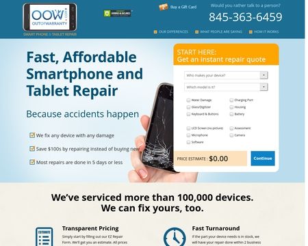 website thubmnail of Out of Warranty