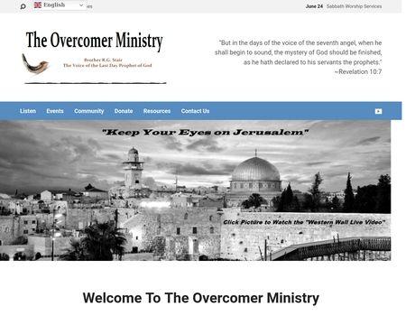 website thubmnail of Overcomerministry.org