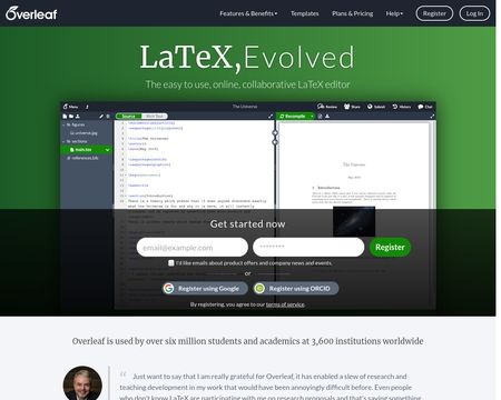website thubmnail of Overleaf