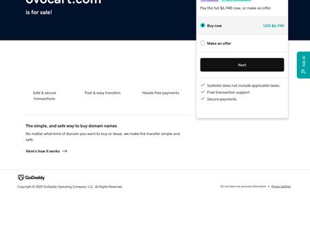 website thubmnail of Ovocart