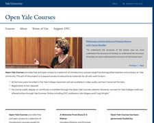 Thumbnail of Open Yale Courses
