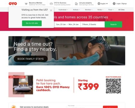 website thubmnail of OYO