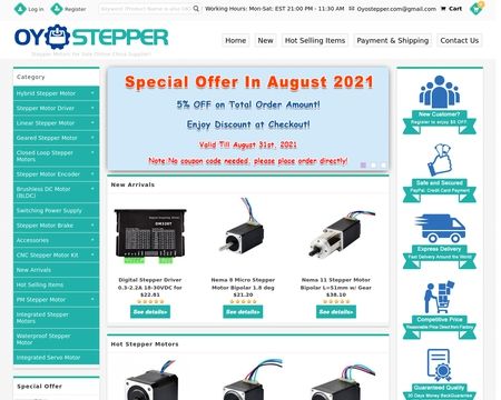 website thubmnail of Oyostepper