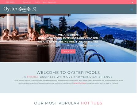 website thubmnail of Oysterpools.co.uk