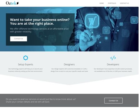 website thubmnail of Oztek Software