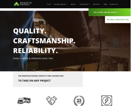 website thubmnail of Pacificpanel