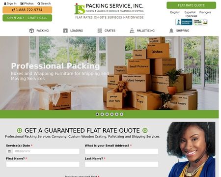 website thubmnail of Packing Service Inc