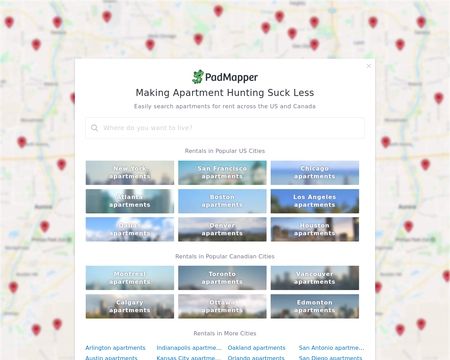 website thubmnail of PadMapper