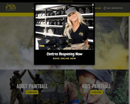 website thubmnail of Paintballgames.co.uk