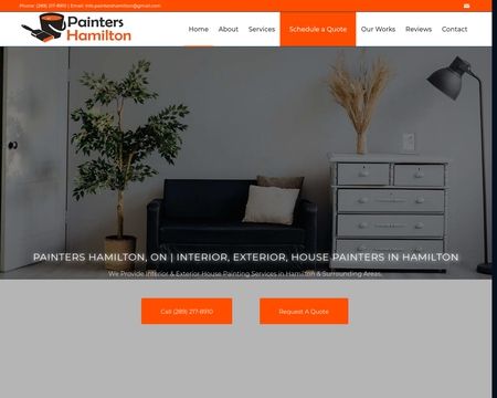 website thubmnail of Painters-hamilton.ca