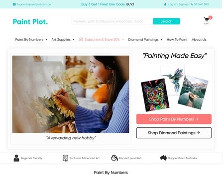 website thubmnail of Paint Plot Australia