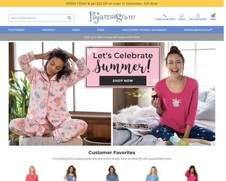 website thubmnail of Pajamagram