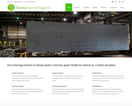 website thubmnail of Pakshalsteel