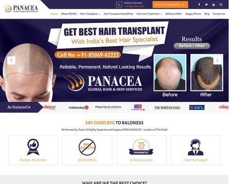website thubmnail of Panaceahairservices
