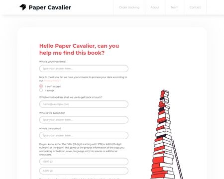 website thubmnail of Paper Cavalier