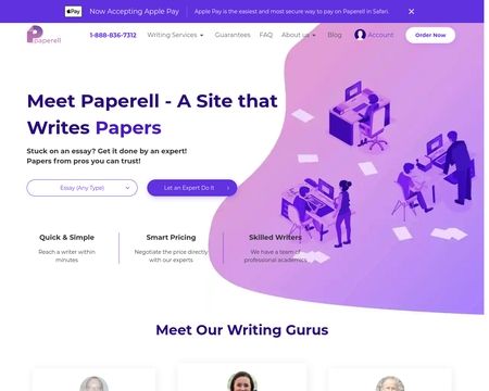 website thubmnail of Paperell