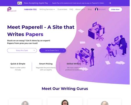 website thubmnail of Paperell.net