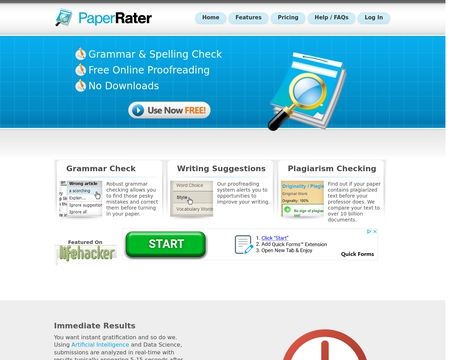 website thubmnail of Paper Rater