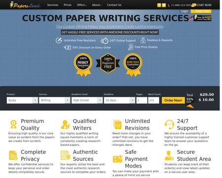 website thubmnail of PapersLead