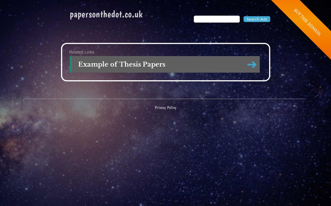 website thubmnail of Papersonthedot.co.uk