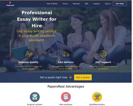 website thubmnail of papersreal.com