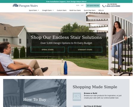 website thubmnail of Paragon Stairs