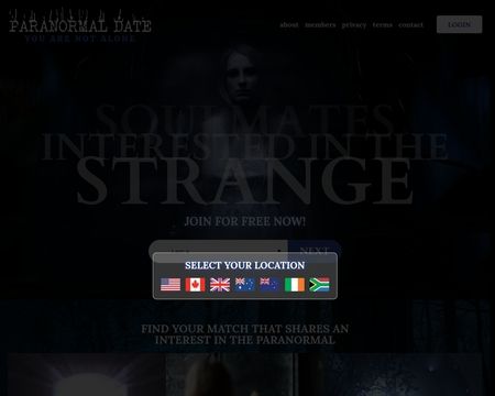 website thubmnail of Paranormal Date