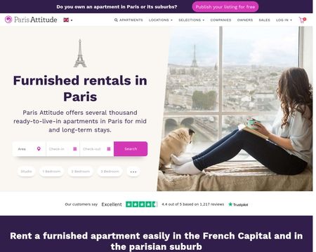 website thubmnail of Paris Attitude