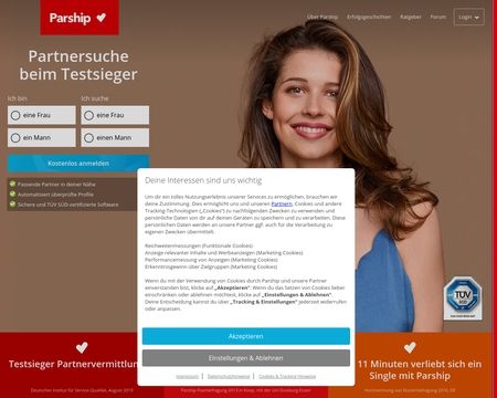 website thubmnail of Parship DE