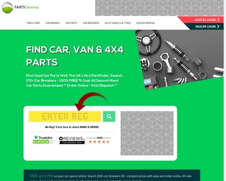 website thubmnail of PartsGateway