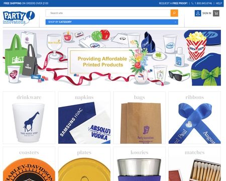 website thubmnail of Party Innovations