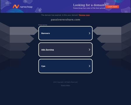 website thubmnail of Passive RevShare