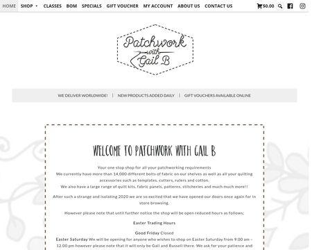 website thubmnail of Patchwork With Gail B