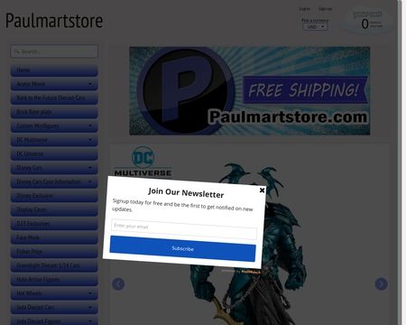 website thubmnail of Paulmartstore
