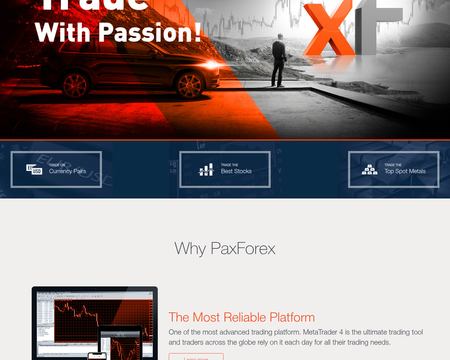 website thubmnail of PaxForex