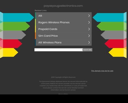 website thubmnail of Payasyougoelectronics