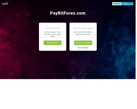 website thubmnail of Paybitforex