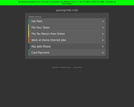 website thubmnail of Payingclub