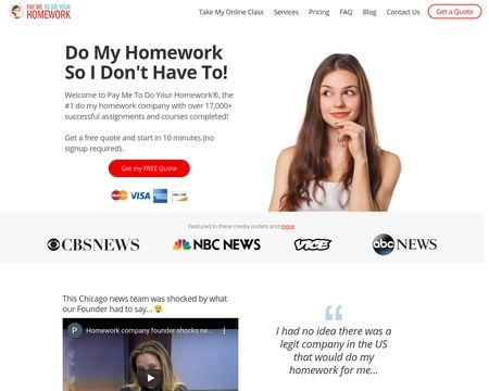 website thubmnail of Do My Homework