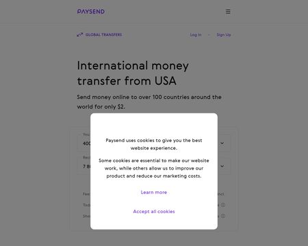 website thubmnail of Paysend