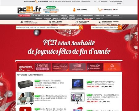 website thubmnail of Pc21.fr
