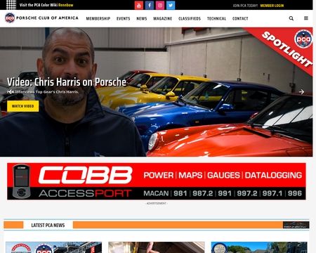 website thubmnail of Porsche Club of America