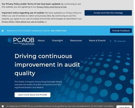 website thubmnail of Public Company Accounting Oversight Board