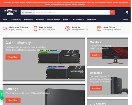 website thubmnail of PC Fanatics