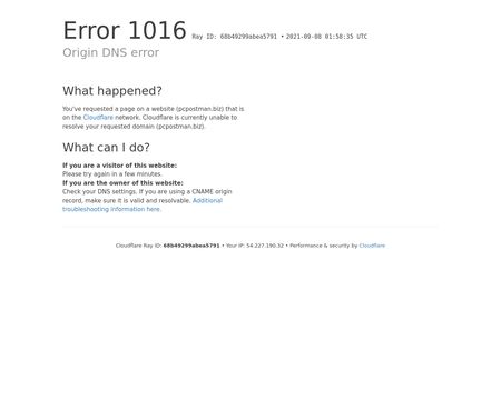 website thubmnail of Pcpostman.biz