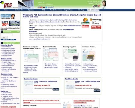 website thubmnail of PCS Business Forms
