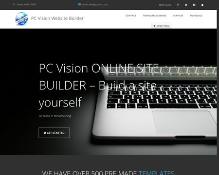 website thubmnail of PC Vision UK