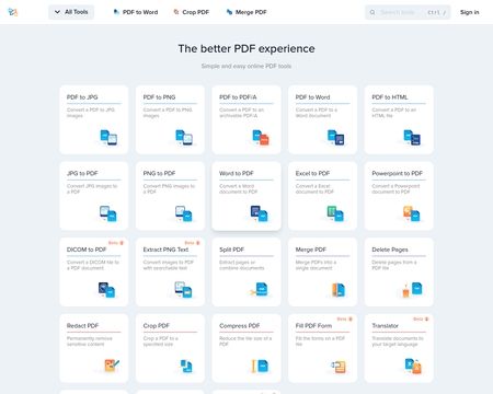 website thubmnail of PDFOnline